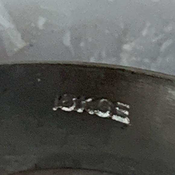 18K GE Gold and Silver Crystal Vintage Cocktail Ring - Picture 9 of 10